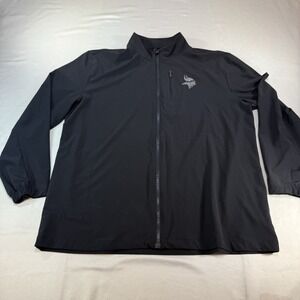 Minnesota Vikings NFL FootballBlack Fanatics Mens XL Full Zip Jacket Lightweight